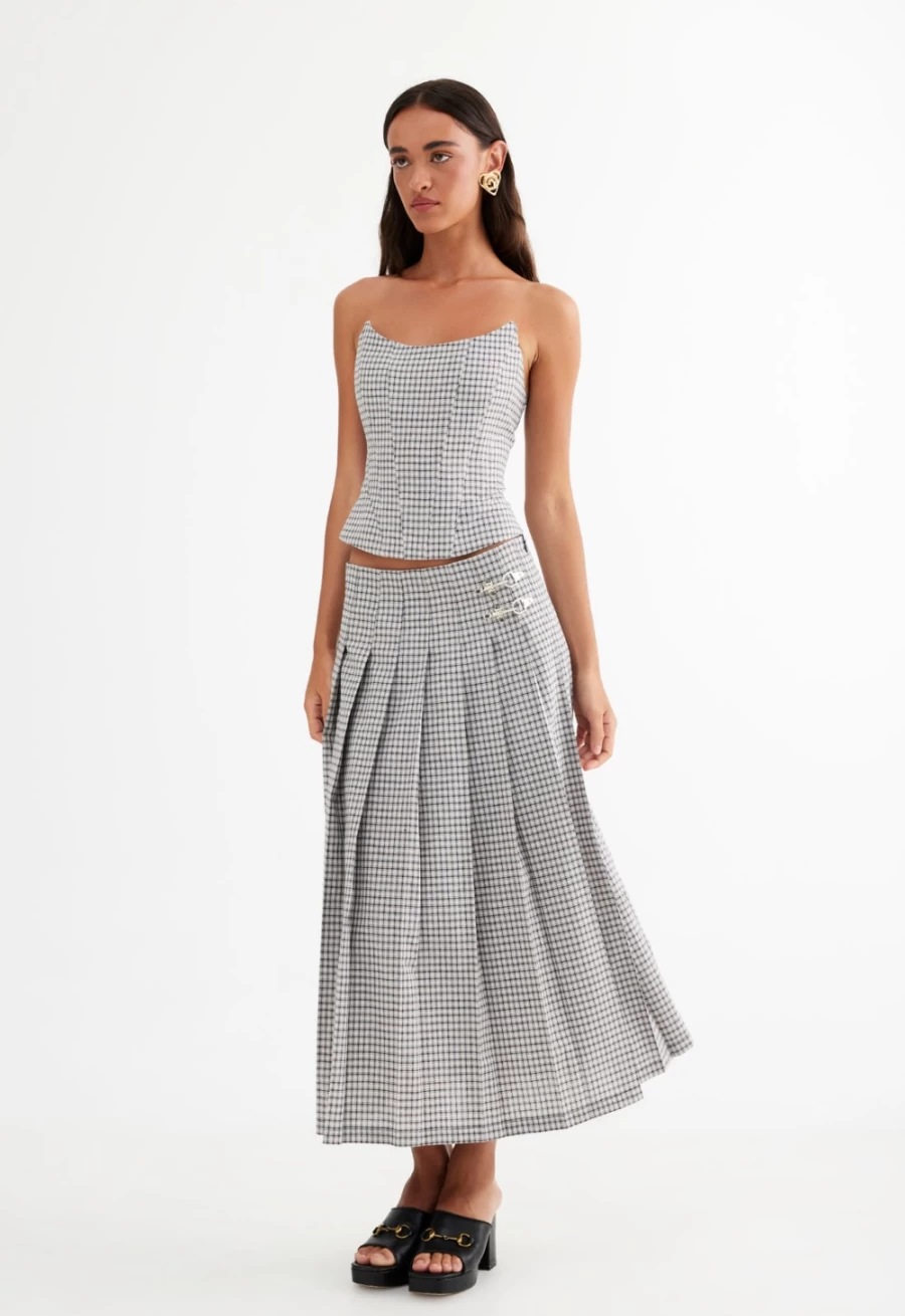Lioness Women's Fame Midi Dress in Vintage Blue - Classic Style & Comfort