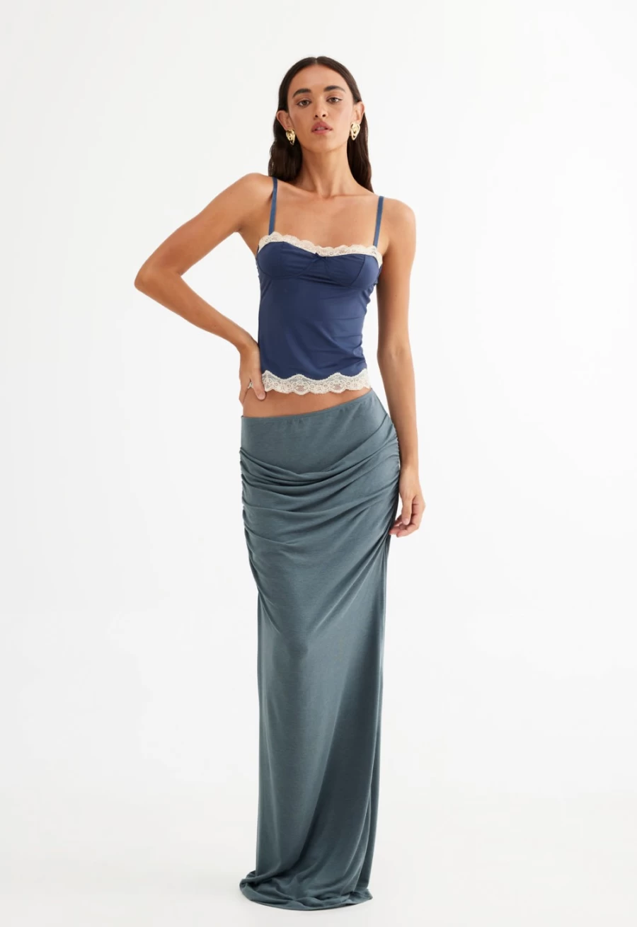 Lioness Women's Almost Famous Maxi Dress in Pewter - Stylish & Elegant Long Dress