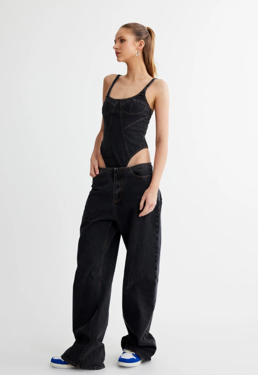Lioness Women's Charcoal Practical Magic Jean - Stylish & Comfortable Denim