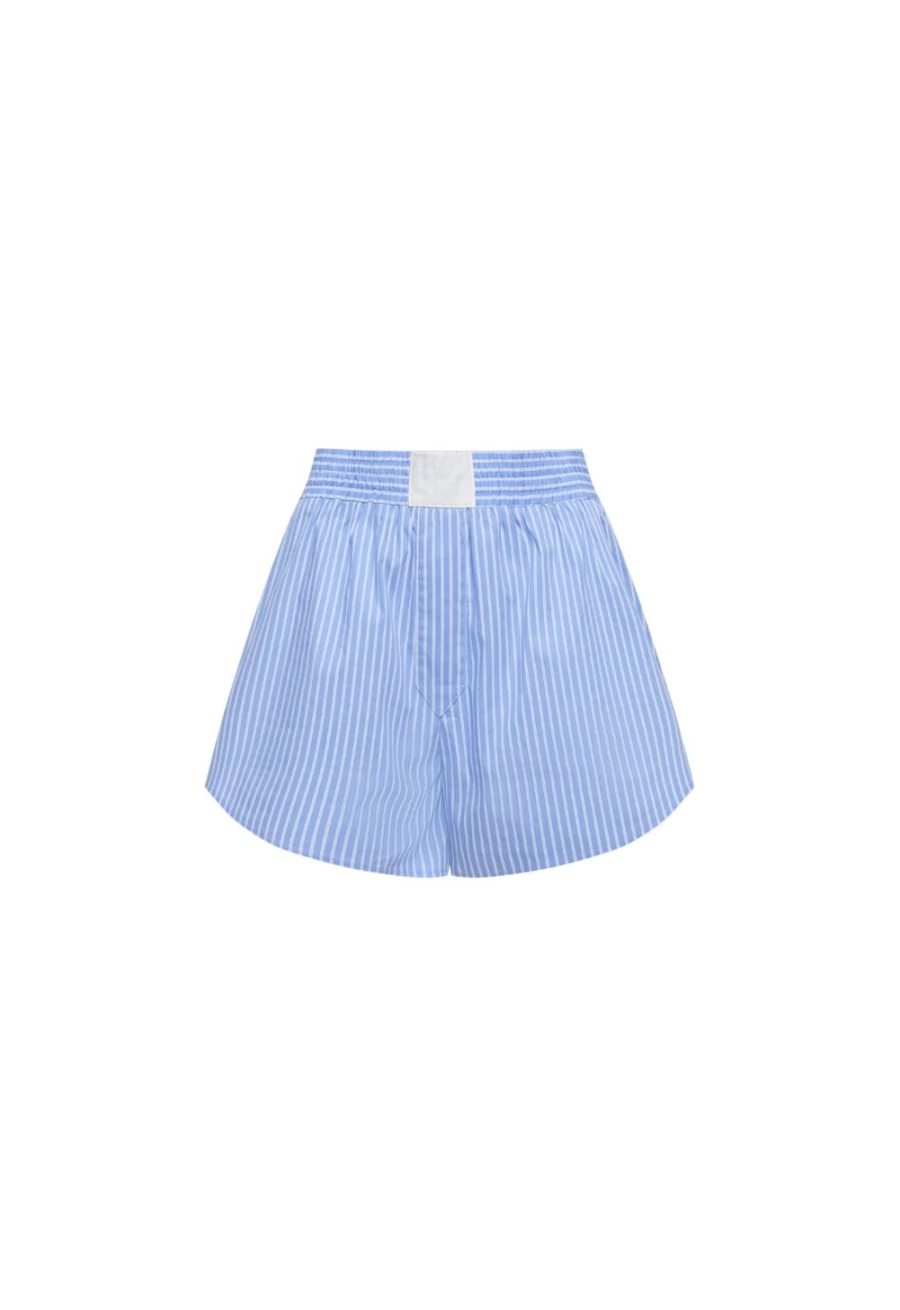 Lioness Women's Blue Stripe Cobain Shorts - Stylish Casual Comfort